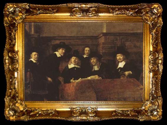 framed  REMBRANDT Harmenszoon van Rijn The Syndics of the Amsterdam Clothmakers